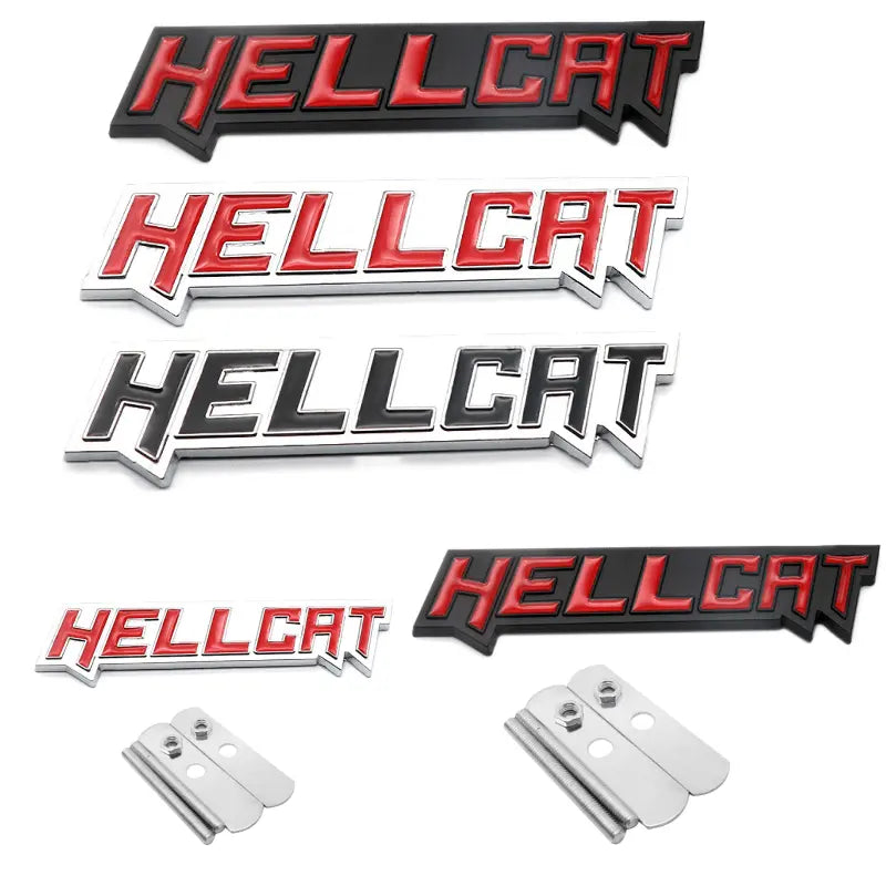 Dodge Challenger HELLCAT Charger Viper RAM Journey Caravan Sticker Front Grille Emblem - larahd