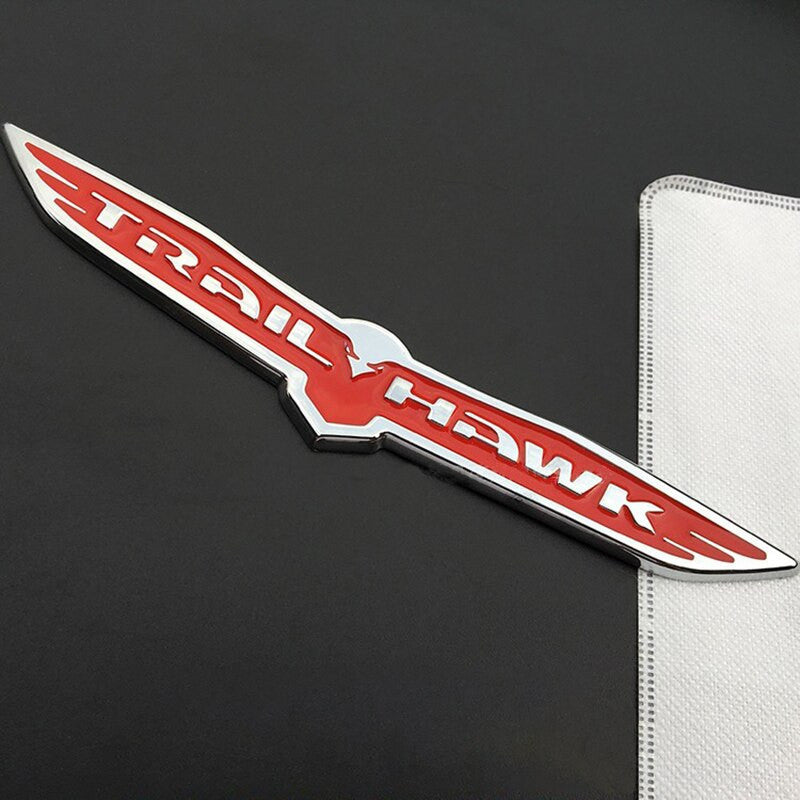 1x Car Fender Tailgate 3D Alloy TRAIL HAWK Emblem Badge Nameplate Sticker - larahd