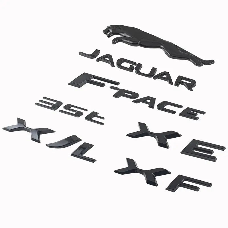 Letter Rear Trunk Emblem Badge Decals for Jaguar E-PACE F-PACE F-TYPE - larahd