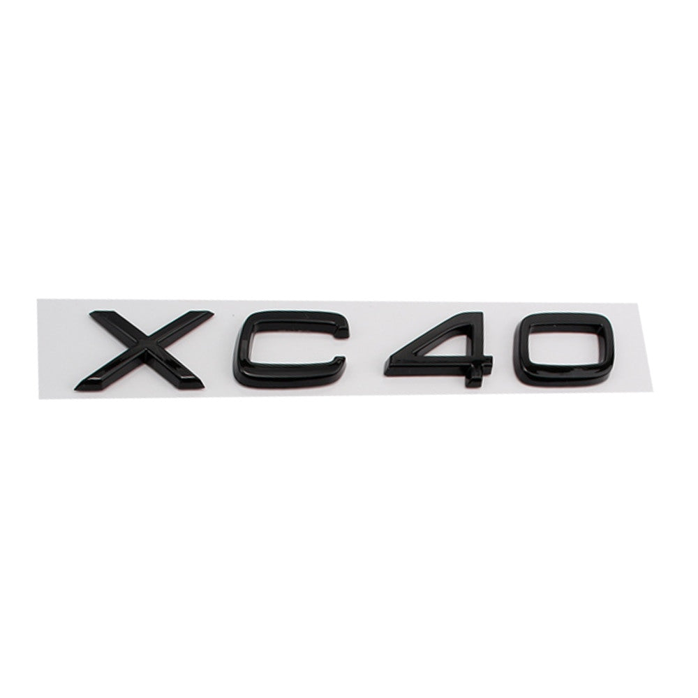 Glossy Black Emblem Sticker For Volvo XC90 XC60 XC40 D2 D5 S80 S90 S60 S40 V40 V60 - larahd