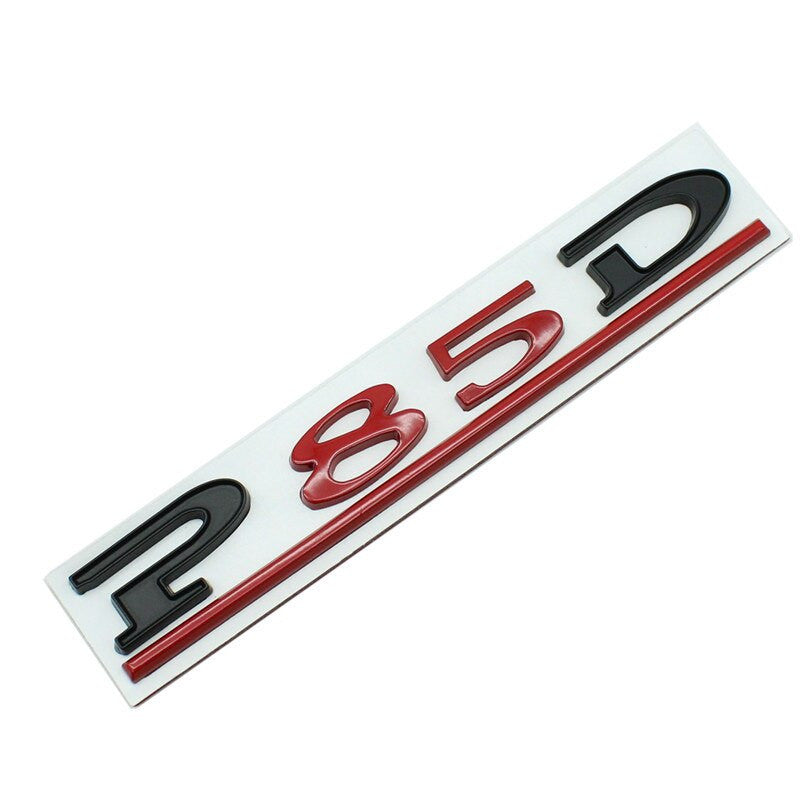 P75D P80D P90D P100D Badge Tesla Rear Trunk Lid Emblem Decal for Model 3 X S Y - larahd