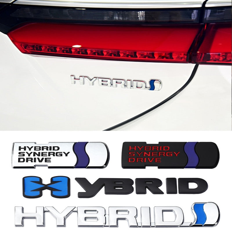 Hybrid Synergy Drive Stickers Metal Emblem Badge Decal For Toyota - larahd