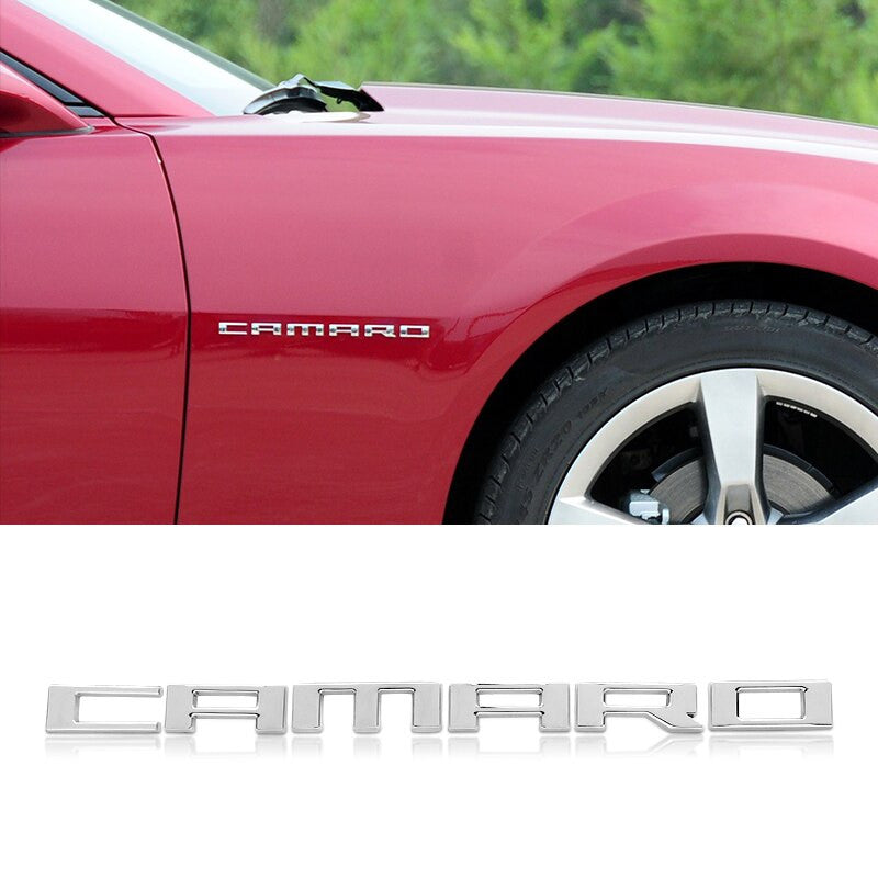 Metal Camaro Badge Emblem Rear Truck Side Fender Sticker Decals For Chevrolet - larahd