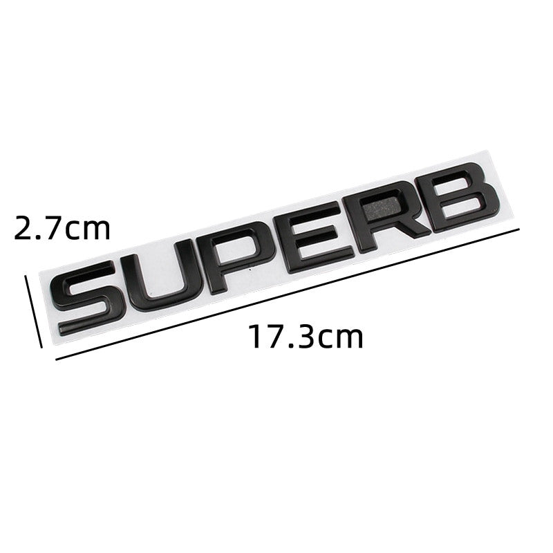 Skoda Rear Trunk Letters Replace Badge Emblem Metal Stickers For Octavia SUPERB FABIA - larahd