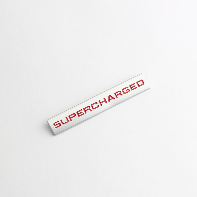 For Land Rover Metal Autoliography Supercharged Badge Rear Trunk Emblem Decals Sticker