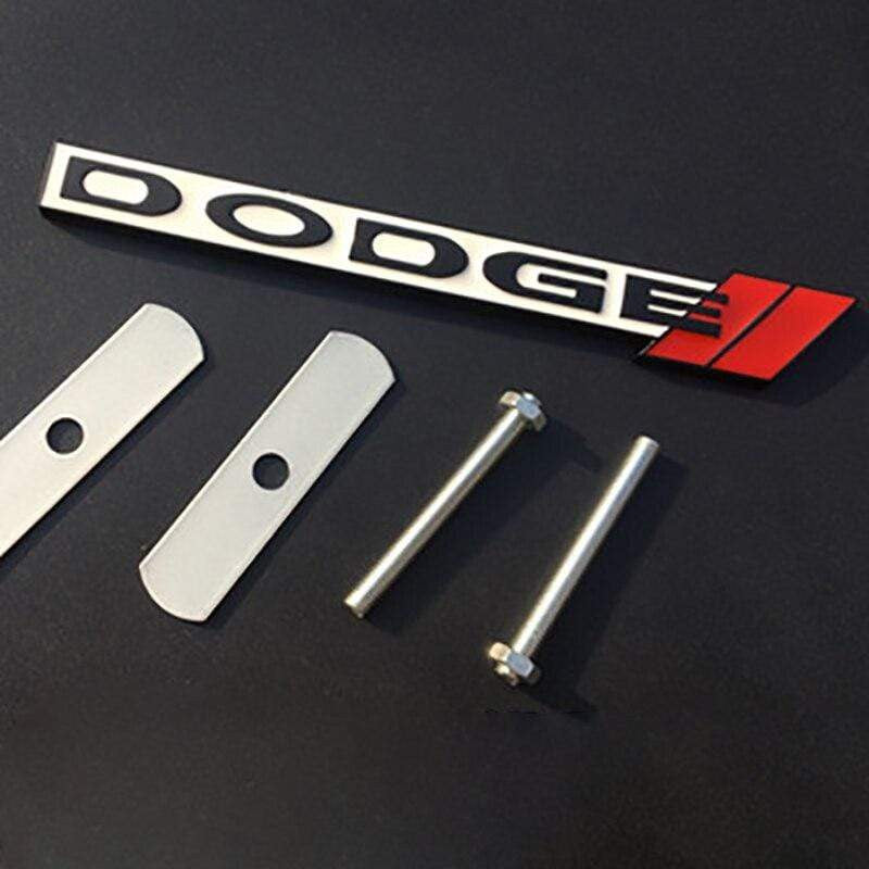 3D Metal Car Styling Front Grille Emblem Sticker for Dodge Charger Challenger Ram Viper Jcuv Caravan Durango SRT Auto Decoration