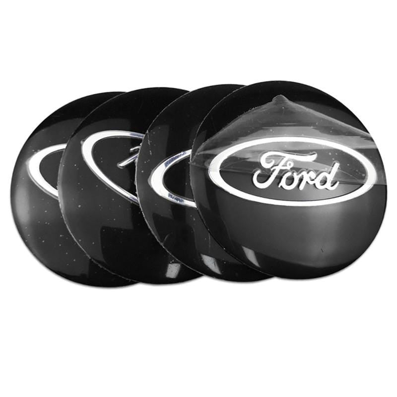 4pcs 56mm Ford Modified Horse Wolf Shelby FOOSE RS ST Car Wheel Center Hub Cap Sticker Emblem Badge Decal-Realmancar