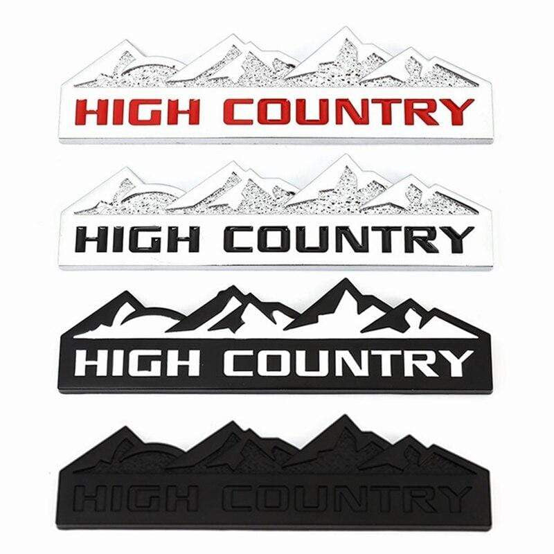 3D Metal HIGH COUNTRY Car Sticker Emblem Badge Decal for Chevrolet Cruze Aveo Captiva Lacetti Niva Orlando Epica Camaro Spark - larahd