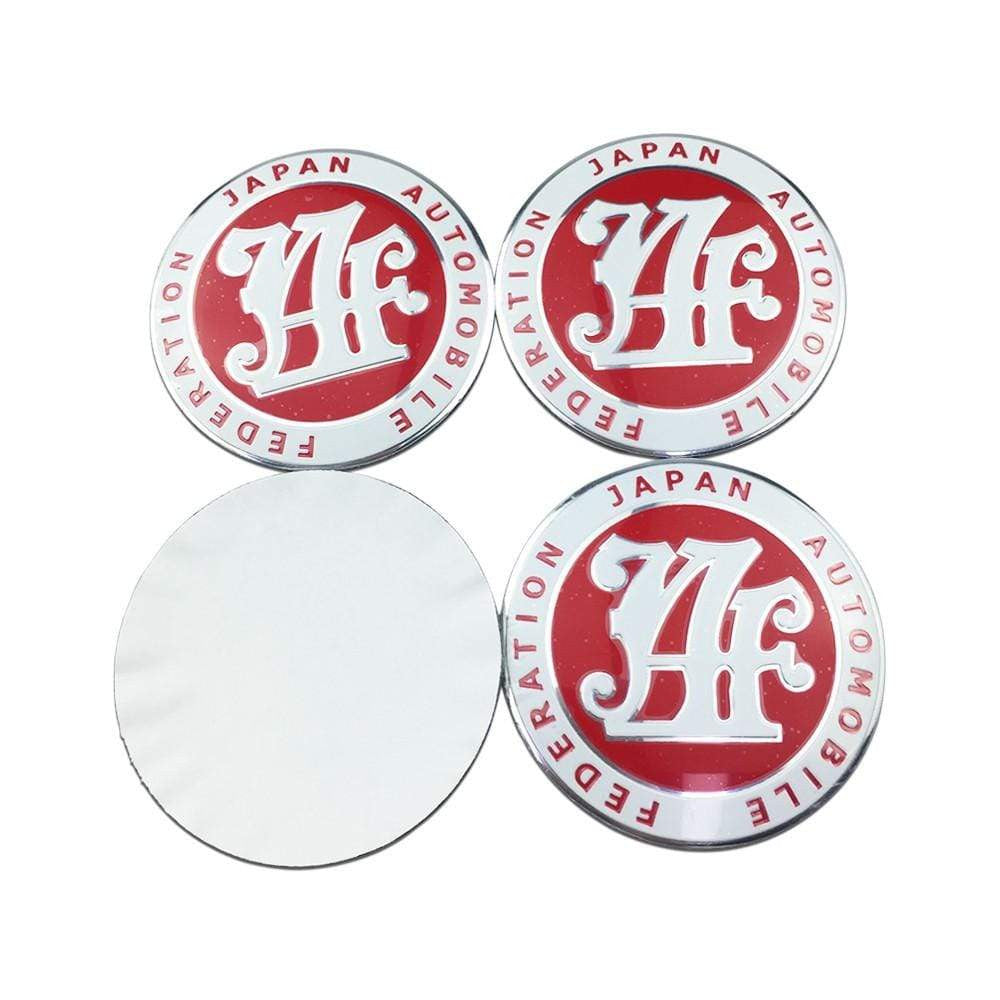 4PCS 56mm Advan HRE JAF Car Wheel Center Hub Cap Sticker Auto Tire Emblem Badge Decal