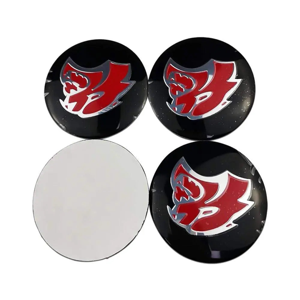 4PCS 56mm Dodge Sheep Viper RT Car Wheel Center Hub Cap Sticker Auto Tire Emblem Badge Decal