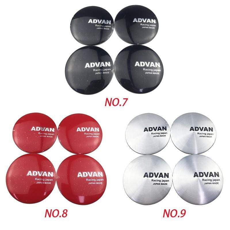 4PCS 56mm Advan HRE JAF Car Wheel Center Hub Cap Sticker Auto Tire Emblem Badge Decal-Realmancar