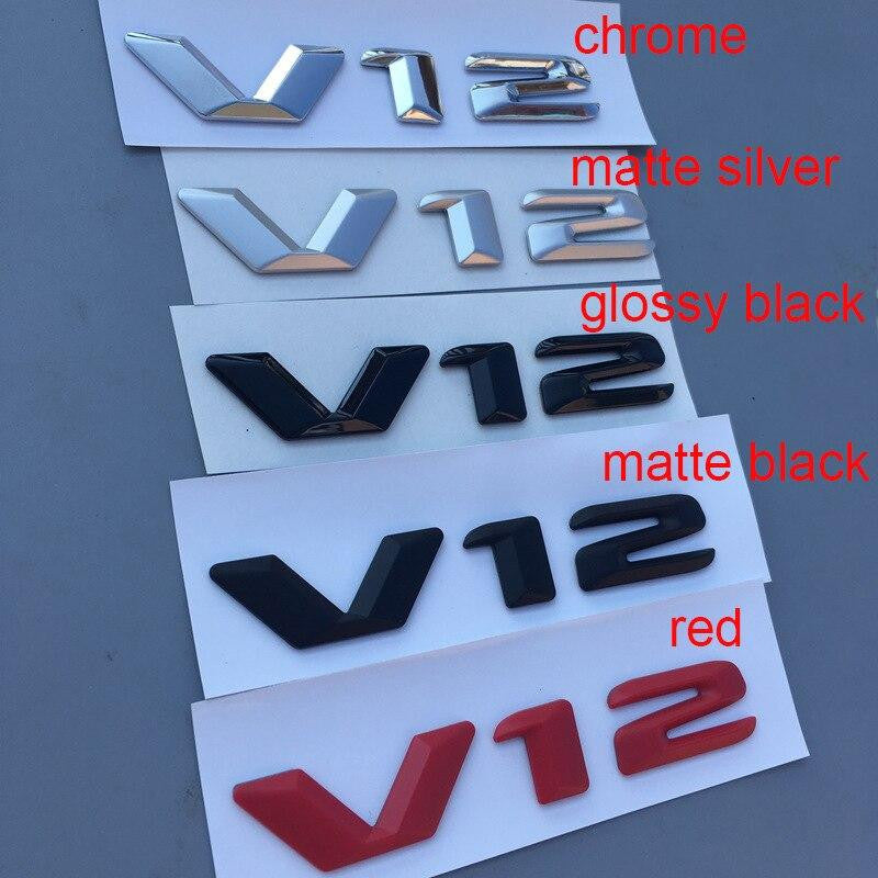 3D Font Letters Emblem Badge for Mercedes Benz AMG C63 E300L V8 V12 BITURBO Fender Supercharge Turbo Sticker - larahd