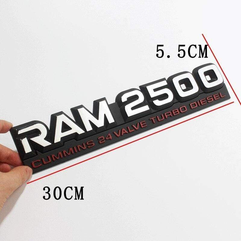 Car Styling Fender Emblem Side Sticker For Dodge RAM 1500 2500 3500 Cummins Logo Challenger Caliber Charger Jcuv Durango Nitro