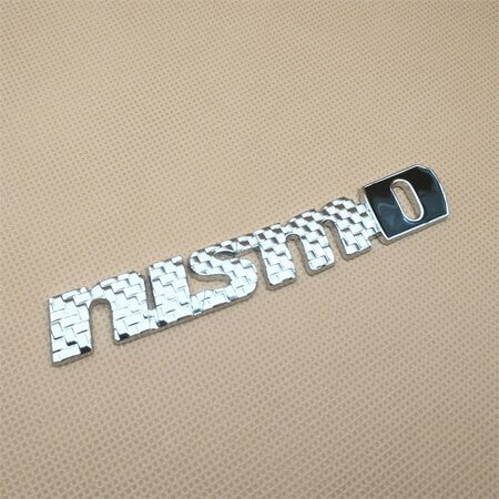 NISMO Rear Trunk BADGE FENDER Emblem Metal Decal Black or Silver carbon