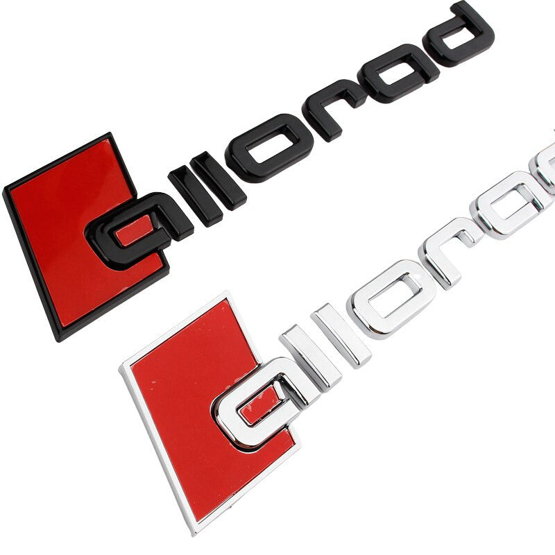 3D ABS Audi Allroad Chrome Decal Sticker For A4 B9 A6 C5 C7 C8 Badge Emblem