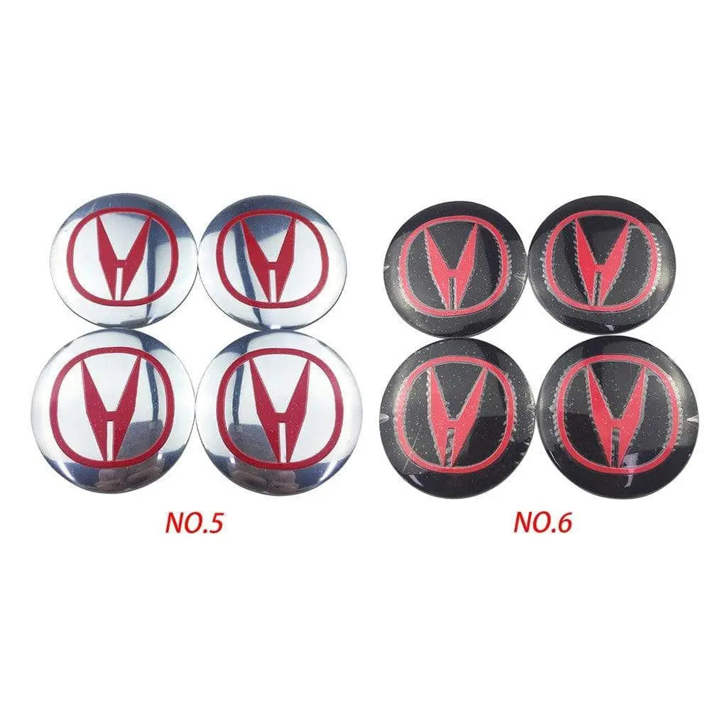 4PCS 56mm Acura Car Wheel Center Hub Cap Sticker Auto Tire Emblem Badge Decal - larahd