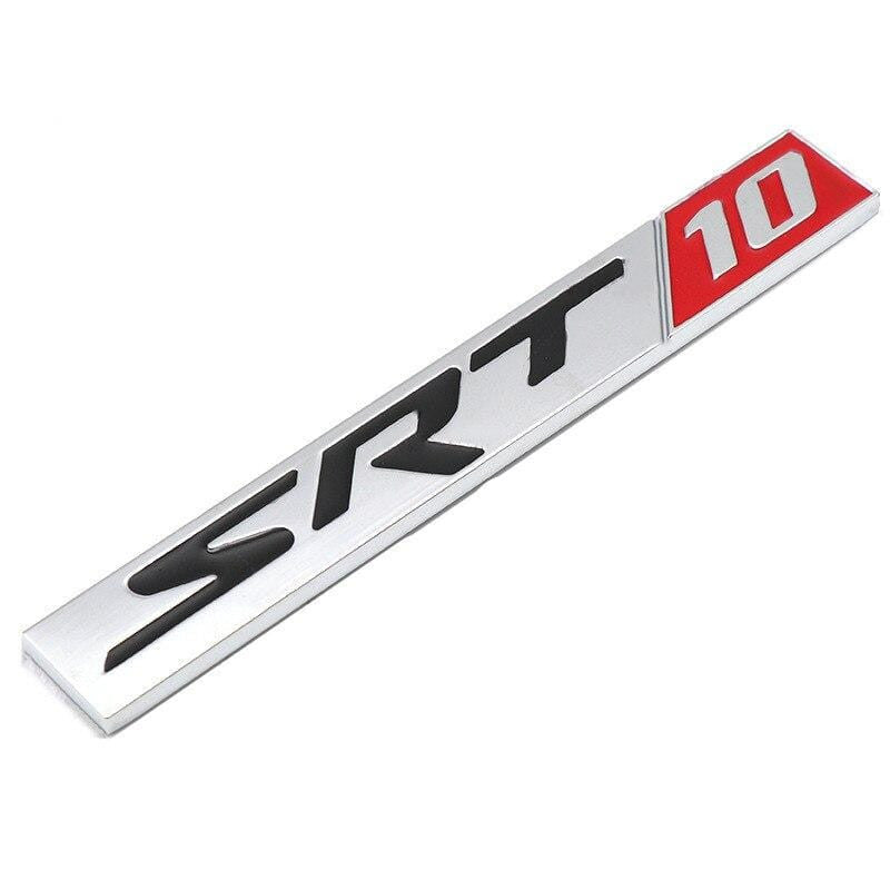 Metal Car Body Decoration for SRT8 SRT6 Logo Car Rear Side Sticker for Dodge Charger Challenger Caliber Jcuv Ram Journey Caravan