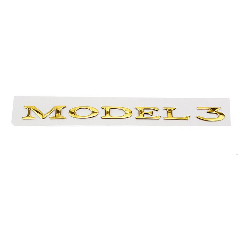 Replace ABS Letter Rear Tail Emblem Sticker Badge Decal For TESLA Model 3 X S