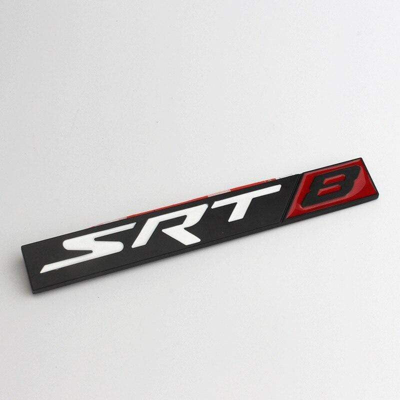 Metal Car Body Decoration for SRT8 SRT6 Logo Car Rear Side Sticker for Dodge Charger Challenger Caliber Jcuv Ram Journey Caravan - larahd