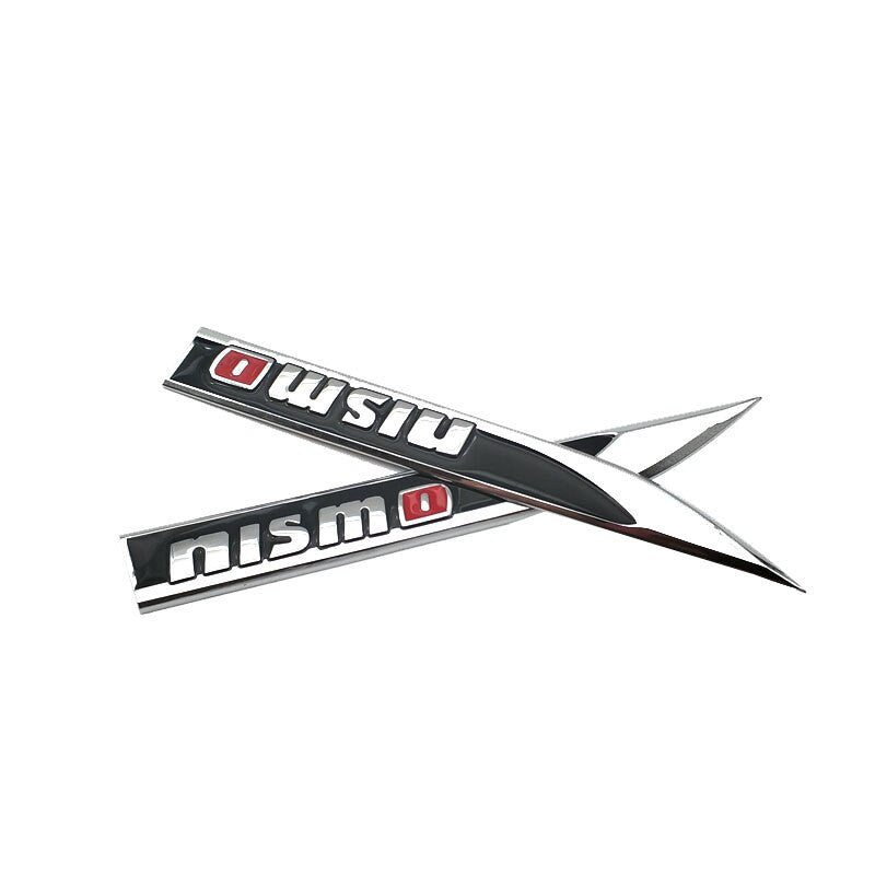 Pair Metal Nismo Emblem Side Wing Door Fender Sticker Decal For Nissan