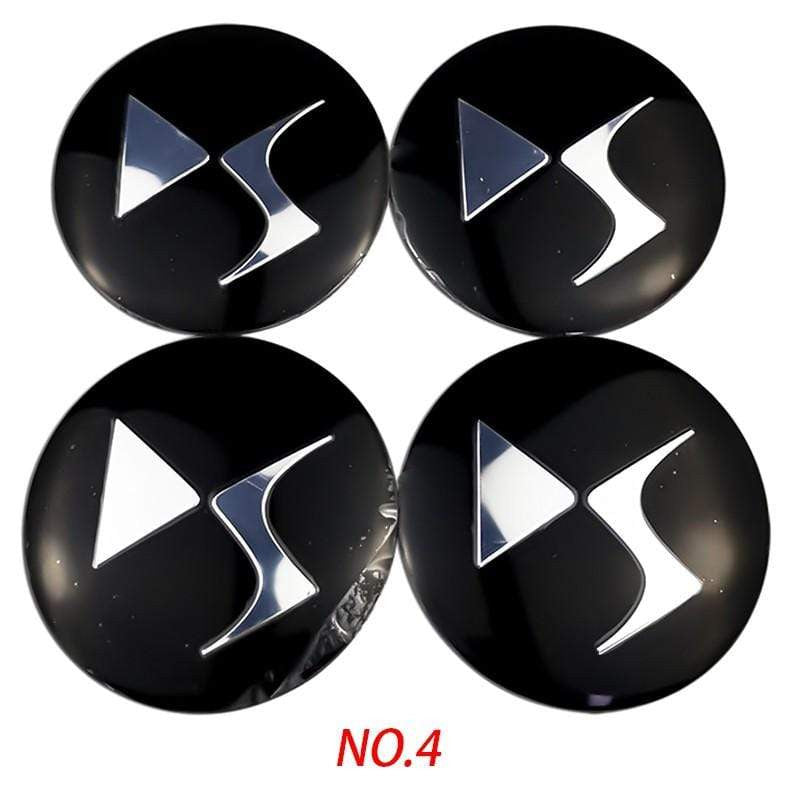 4PCS 56mm Citroen Logo Car Wheel Center Hub Cap Sticker Auto Tire Emblem Badge Decal Decoration