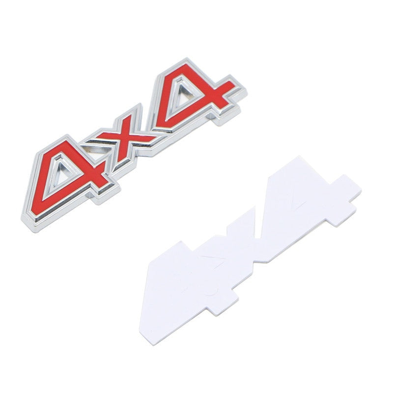 Metal 4WD 4x4 Rear Trunk Tailgate Emblem Badge Decal Sticker SUV - larahd