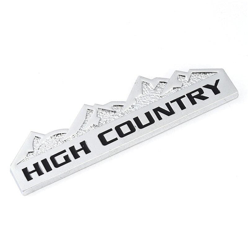 3D Metal HIGH COUNTRY Car Sticker Emblem Badge Decal for Chevrolet Cruze Aveo Captiva Lacetti Niva Orlando Epica Camaro Spark - larahd