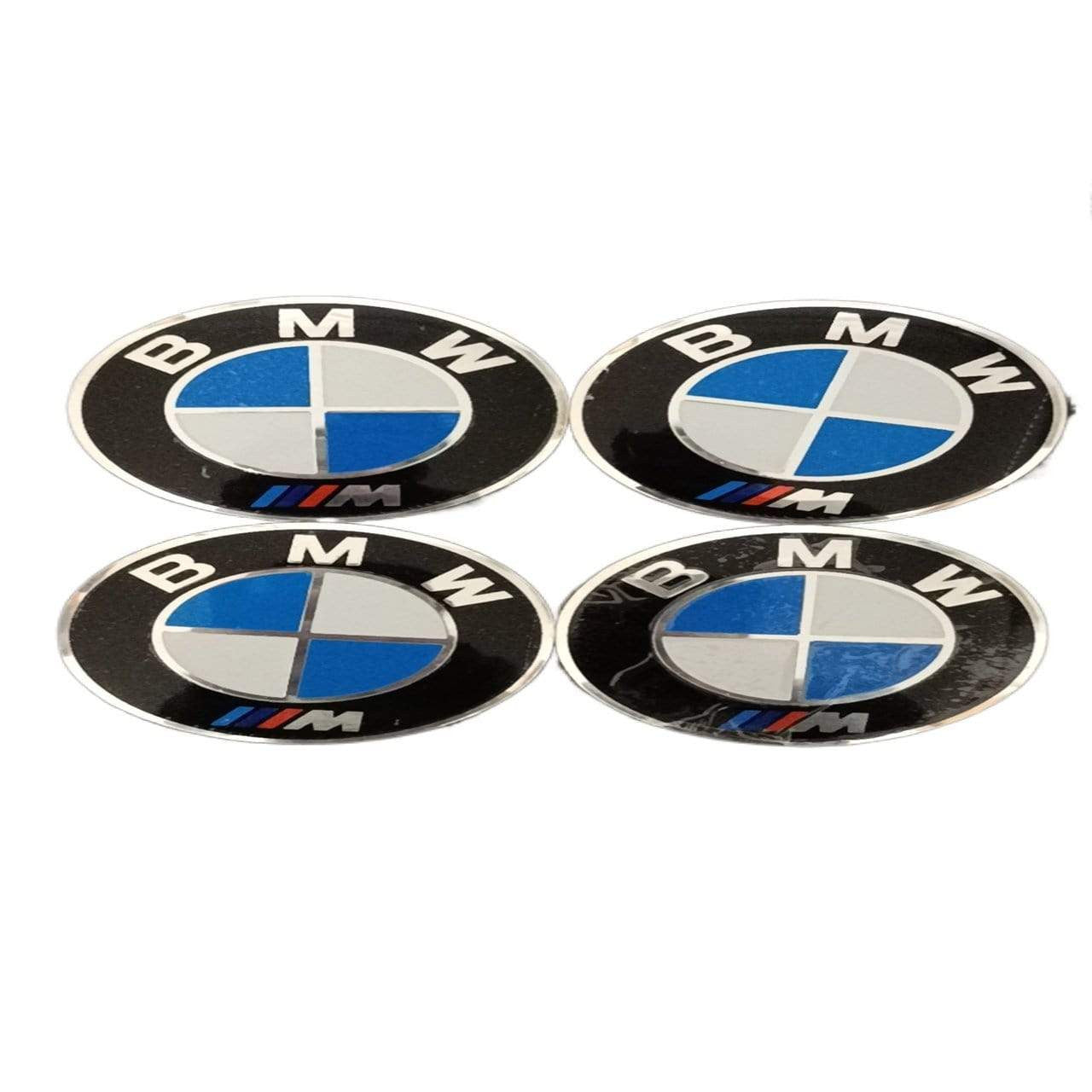 4pcs 56mm Car Rim Wheel Center Hub caps Resin Badge wheel Decal Sticker for BMW - larahd