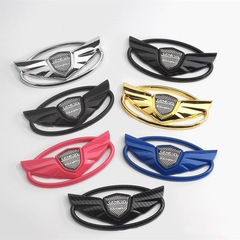 GENESIS Coupe Car Front Hood Grille Rear Badge Emblem for Genesis - larahd