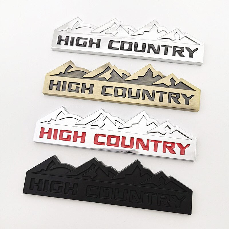 3D HIGH COUNTRY Car Sticker Emblem Badge Decal Front Grille for Jeep Chevy - larahd