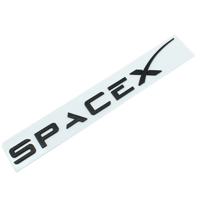 Space X Letter Rear Tail Emblem Sticker Badge Decal For TESLA Model 3 X S