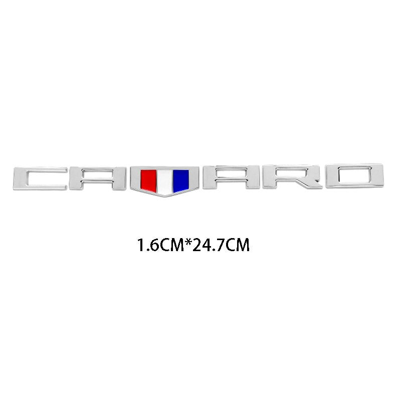 Metal Camaro Badge Emblem Rear Truck Side Fender Sticker Decals For Chevrolet