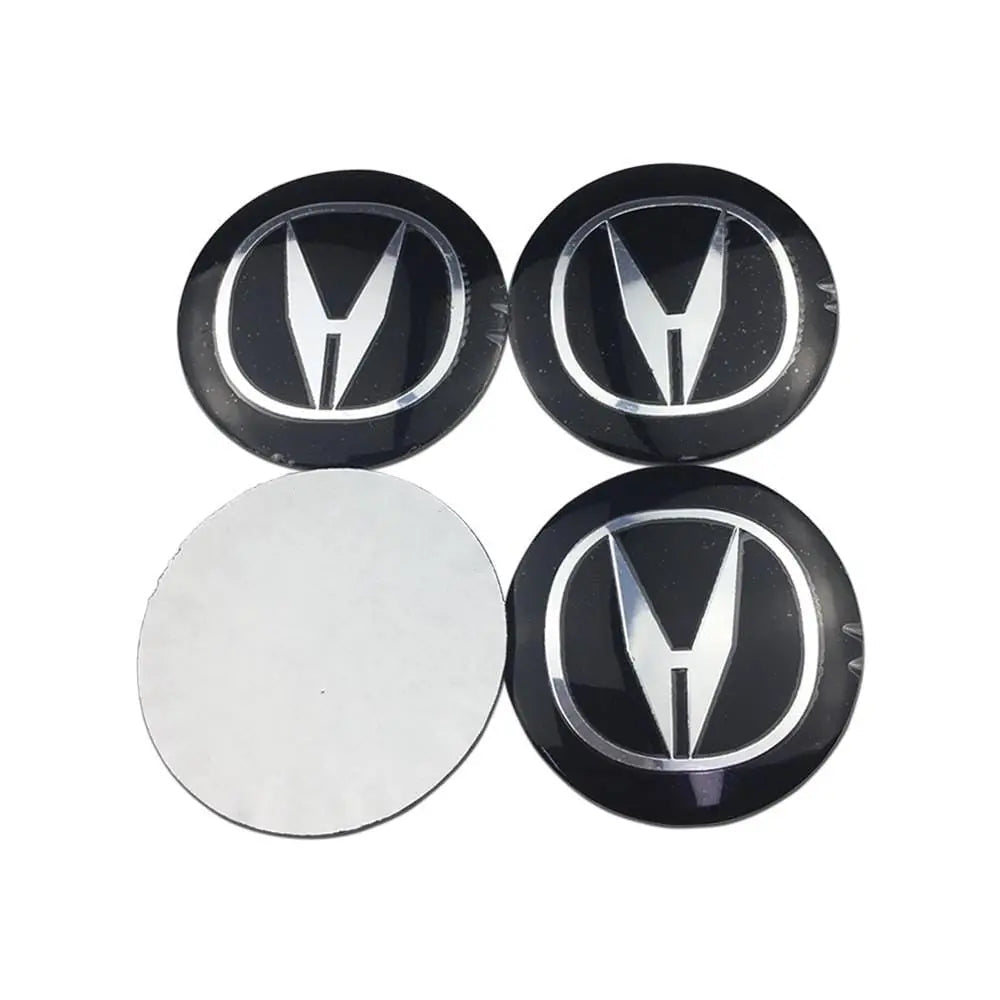 4PCS 56mm Acura Car Wheel Center Hub Cap Sticker Auto Tire Emblem Badge Decal