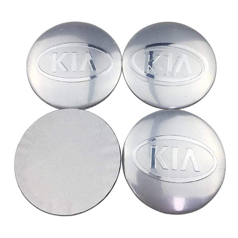 4pcs 56mm KIA K3 K5 Modified Lion Head Car Wheel Center Hub Cap Sticker Auto Tire Emblem Badge Decal