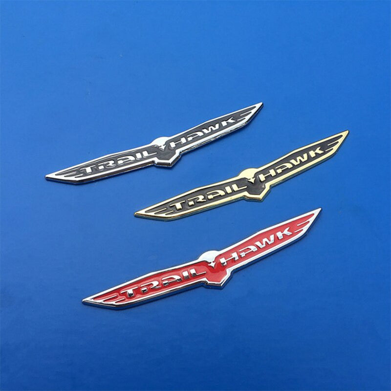 1x Car Fender Tailgate 3D Alloy TRAIL HAWK Emblem Badge Nameplate Sticker - larahd