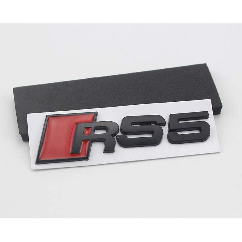 Modified Letetr S3 S4 S5 S6 S8 RS3 RS4 RS5 RS6 RS8 3D Metal Car Sticker for Audi Auto Emblem Badge Decal - larahd