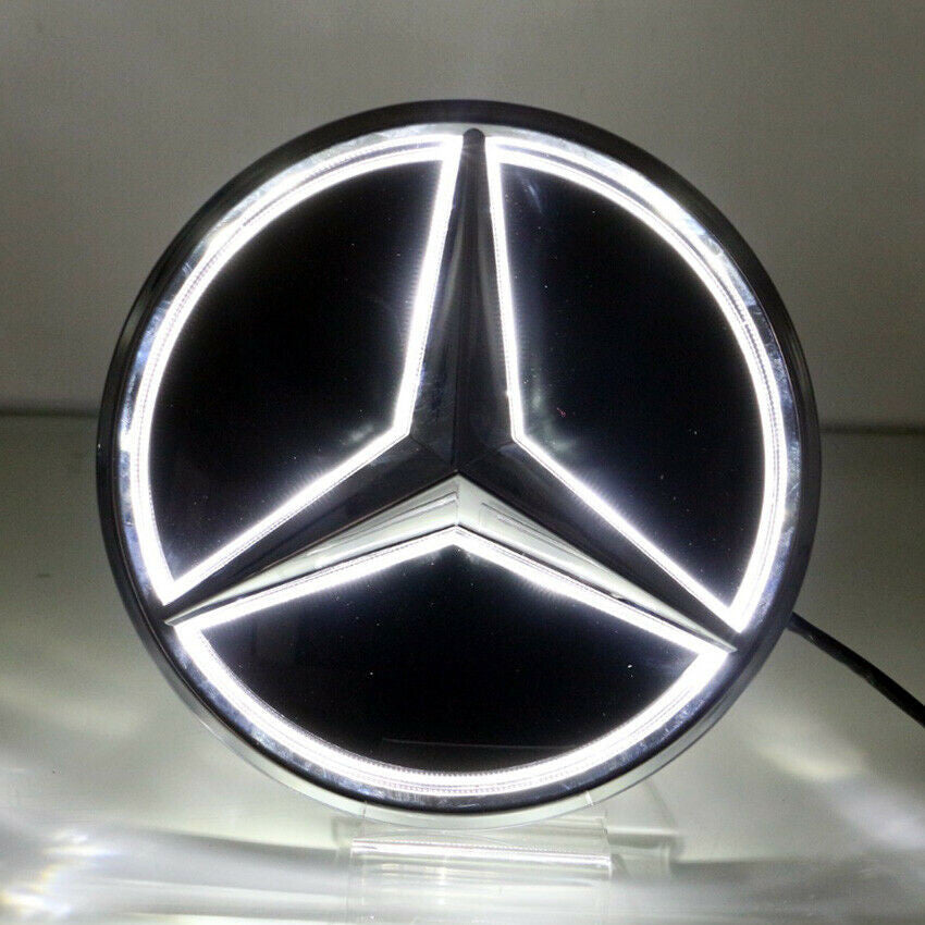 Mirror Car Led Star Logo Grille Badge Light For Mercedes Benz C Class 2019-2020