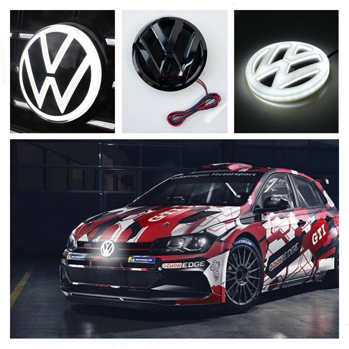 LED Light Emblem Welcome Dynamic Style for Volkswagen Led Light up Emblem - larahd