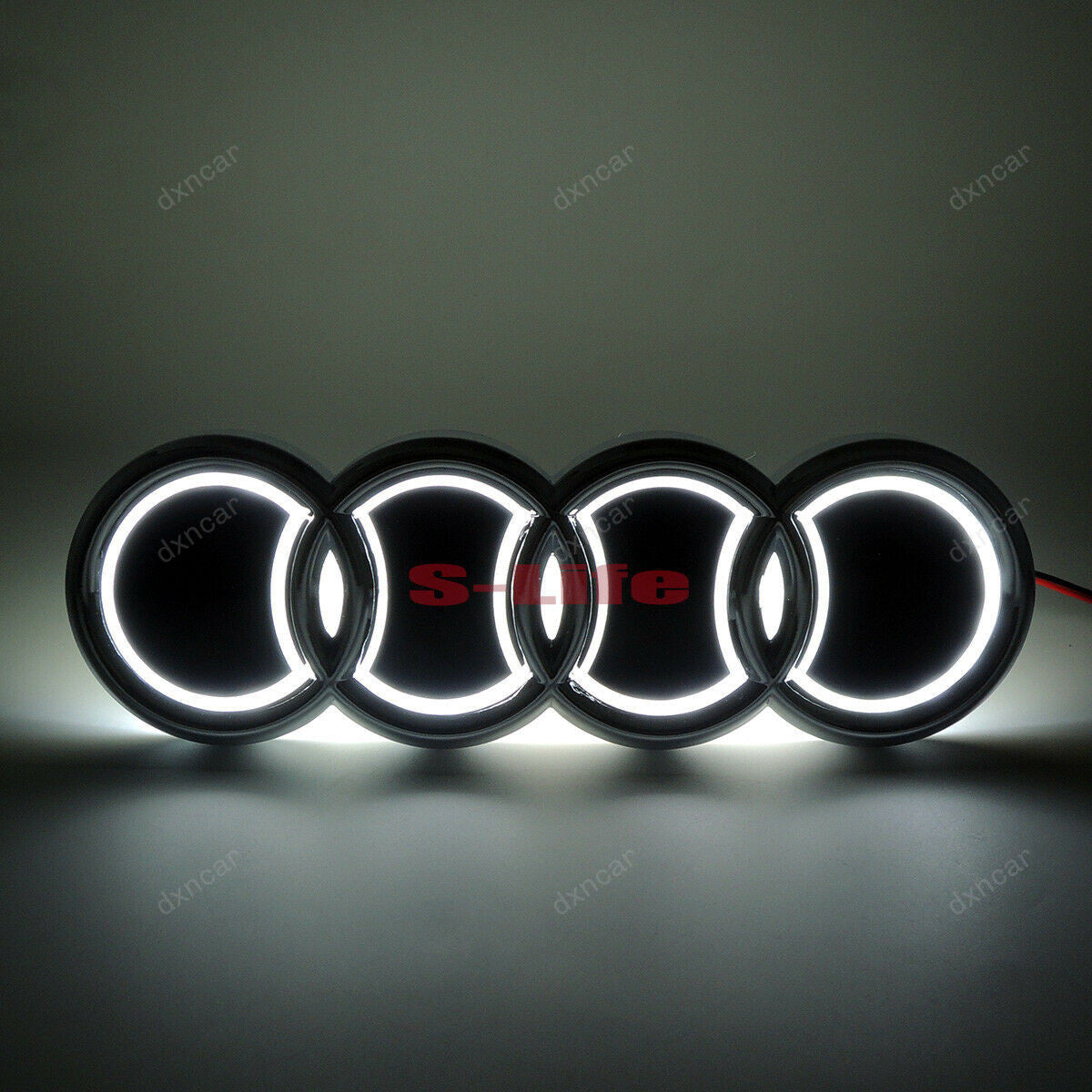 Illuminated 5D LED Car Tail Logo Light For Audi Badge Emblem Light - larahd