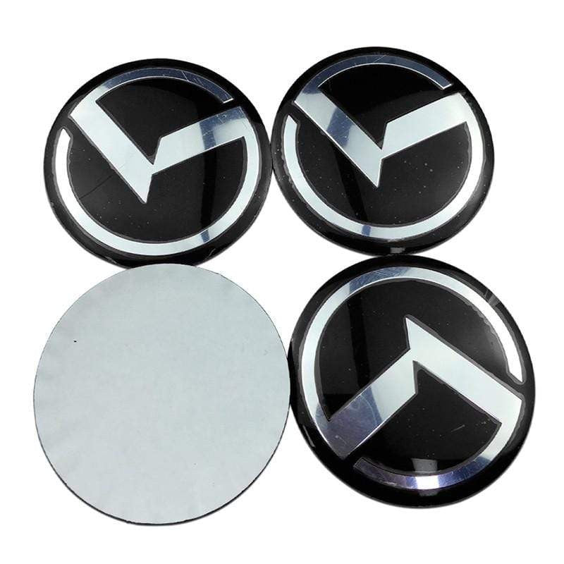 4pcs 56mm KIA K3 K5 Modified Lion Head Car Wheel Center Hub Cap Sticker Auto Tire Emblem Badge Decal - larahd