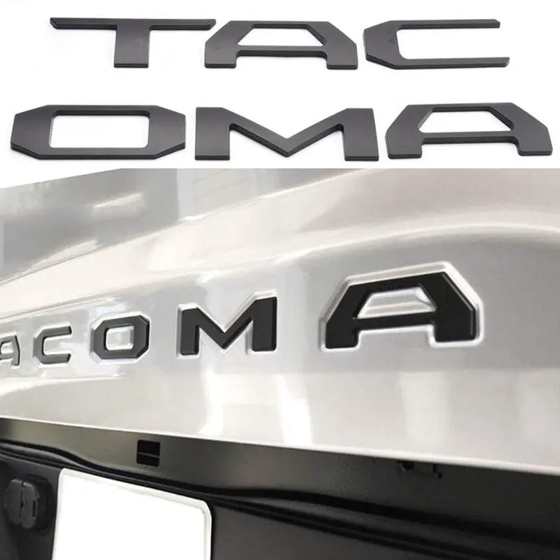 For Toyota Tacoma 2016-2020 Tailgate 3D Letter Cover Emblem Badge - larahd