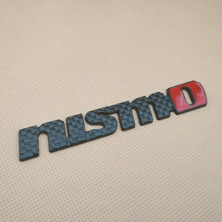 NISMO Rear Trunk BADGE FENDER Emblem Metal Decal Black or Silver carbon