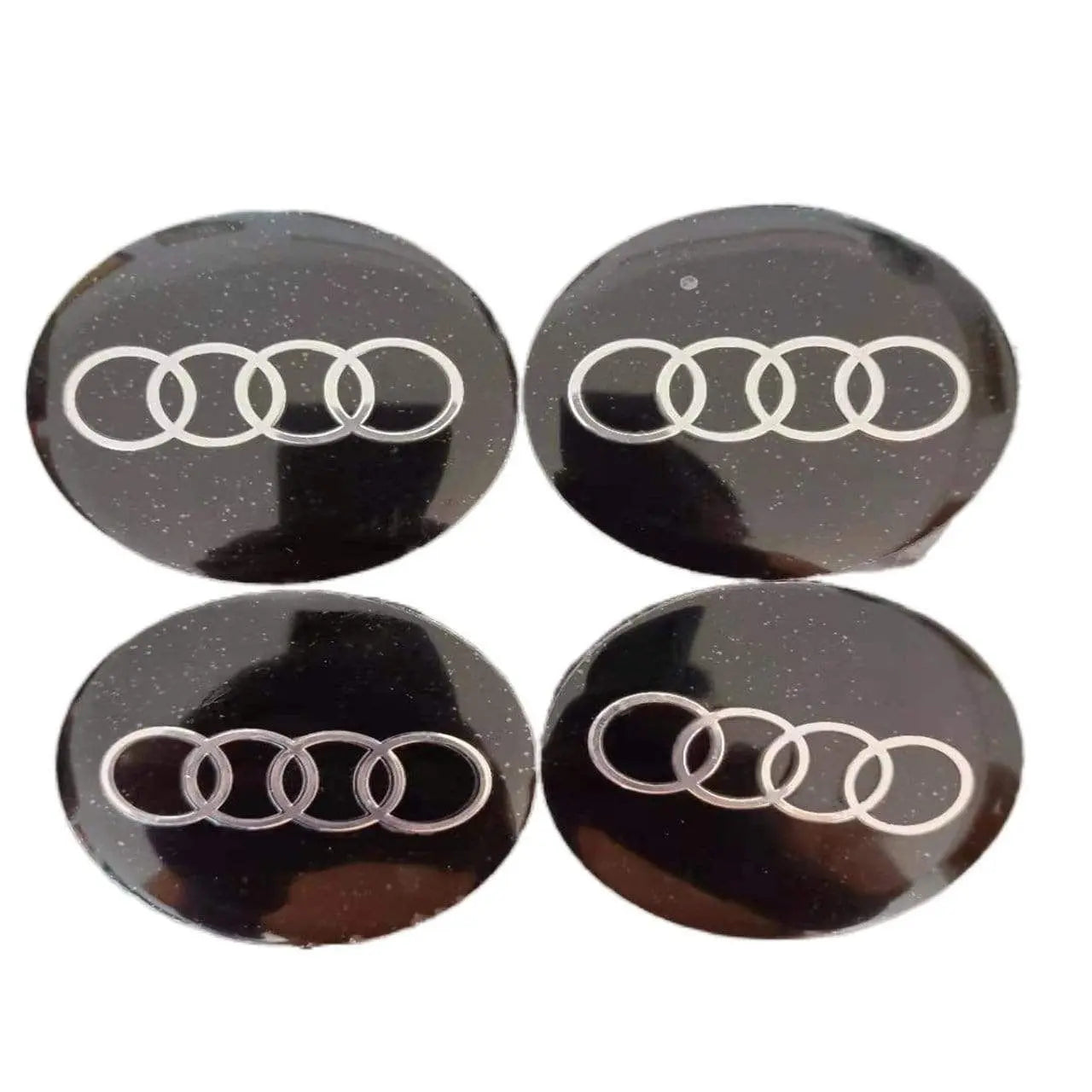 4pcs 56mm Audi RS Sline Quattro a3 a4 a5 a6 tt a4l q3 q5 q7 Car Wheel Center Hub Cap Sticker Emblem Badge Decal - larahd