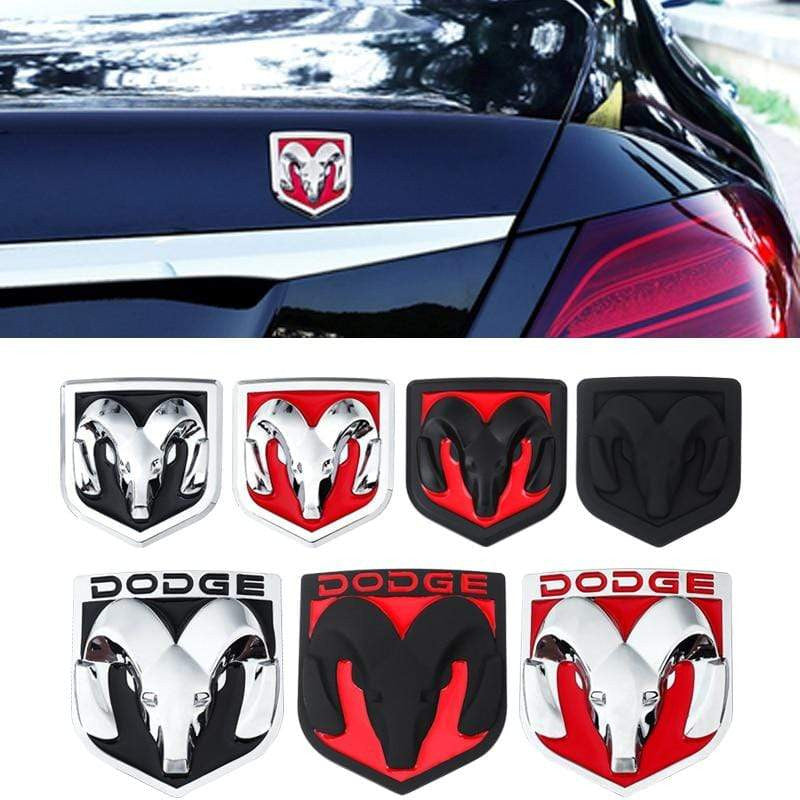 3d Ram Metal Badge Sticker for Dodge RAM 1500 2500 3500 Challenger Charger Durango Nitro Journey Caliber Car Exterior Decoration - larahd