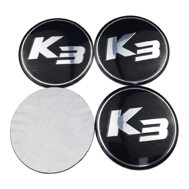 4pcs 56mm KIA K3 K5 Modified Lion Head Car Wheel Center Hub Cap Sticker Auto Tire Emblem Badge Decal