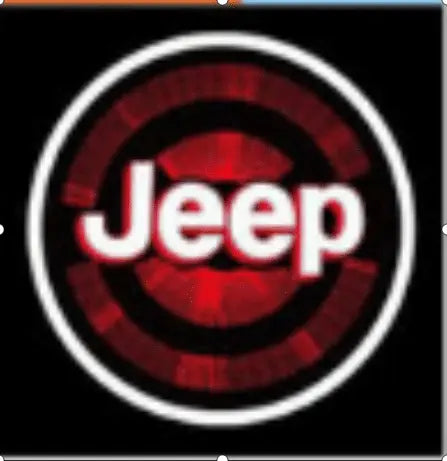 2pcs LED Car Door Courtesy Projector Laser Ghost Shadow Light For JEEP  Logo