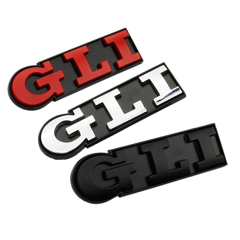 3D Metal GLI Logo Decals GLI Grille Emblem For VW - larahd