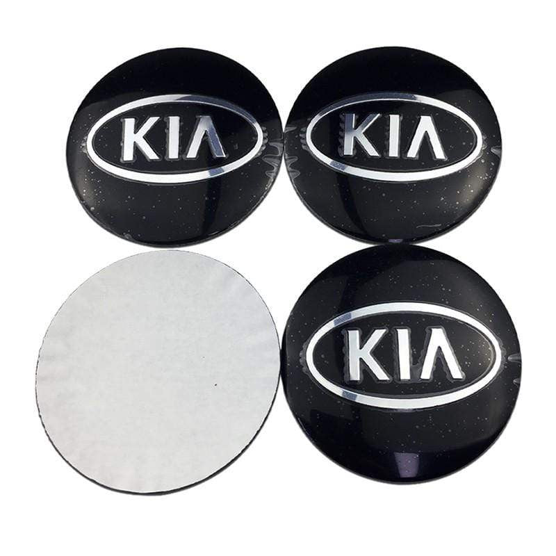 4pcs 56mm KIA K3 K5 Modified Lion Head Car Wheel Center Hub Cap Sticker Auto Tire Emblem Badge Decal - larahd