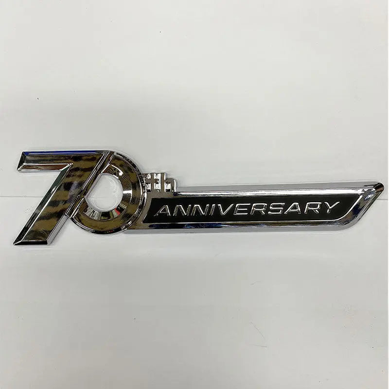 1 pic Side Emblem 70th Anniversary 3D Emblem Trunk Badge Sticker For Toyota Land Cruiser - larahd