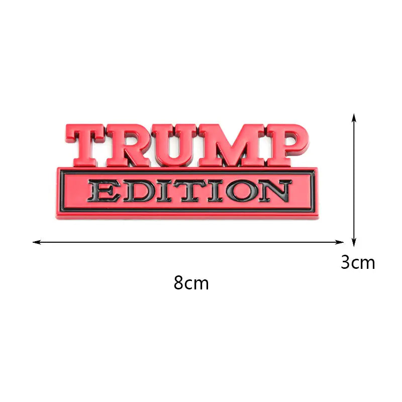 TRUMP Edition Badge Emblem Hood Grille for Subaru Chevrolet Honda Jeep Ford Nissan Lexus - larahd